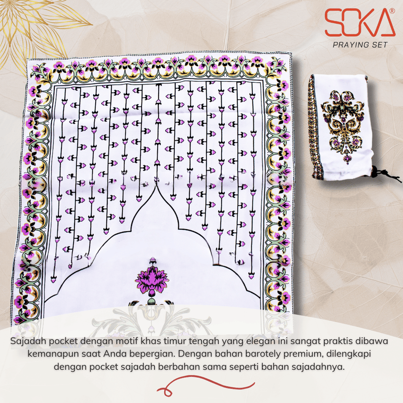 SOKA - Sajadah Pocket Turki Turkey | Sajadah Travel | Sajadah Souvenir Bahan Premium - Fashion Muslim