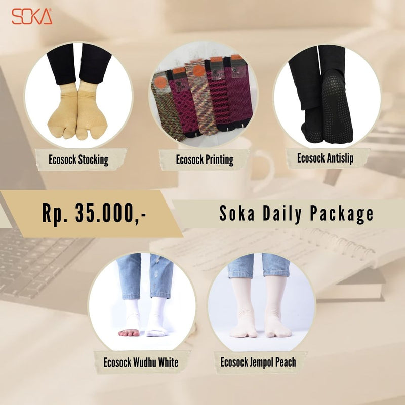 SOKA - Paket Kaos Kaki Daily - Fashion Muslim