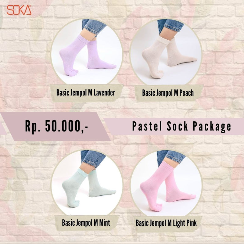 SOKA - Paket Kaos Kaki Pastel - Fashion Muslim