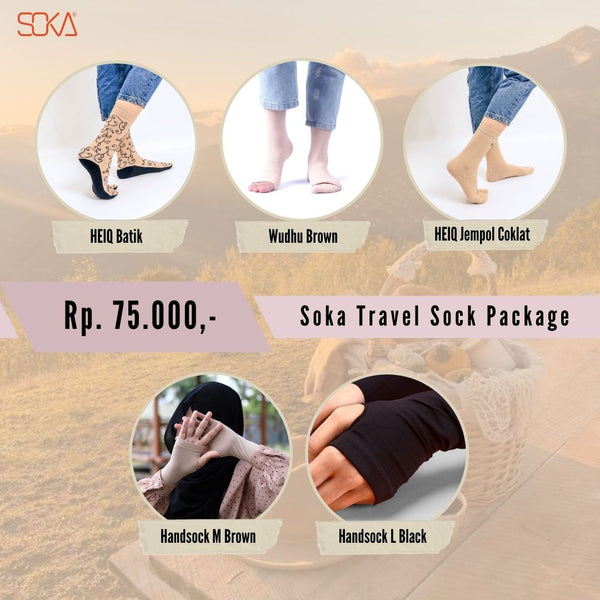 SOKA - Paket Kaos Kaki Travel - Fashion Muslim