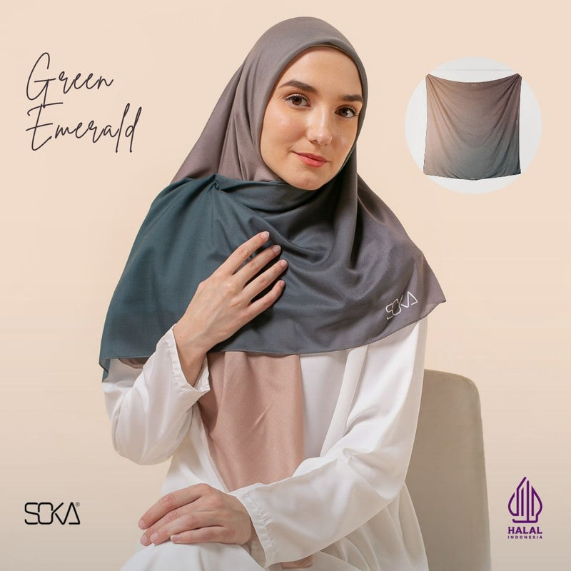 SOKA - Kerudung/Hijab Segi Empat Gradasi - Fashion Muslim 4