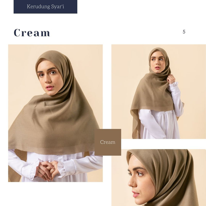 SOKA Kerudung / Hijab Jahit Tepi - Fashion Muslimah