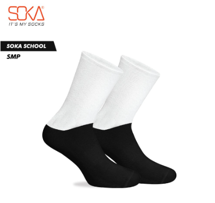 SOKA - Kaos Kaki SMP - Black White